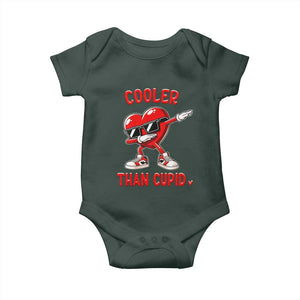 Dabbing Heart Valentine Day Baby Onesie Cooler Than Cupid Funny Kids Boys TS10 Print Your Wear