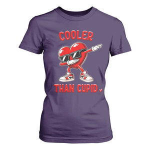 Dabbing Heart Valentine Day T Shirt For Women Cooler Than Cupid Funny Kids Boys TS10 Purple Print Your Wear