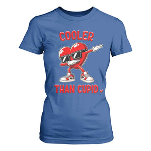 Dabbing Heart Valentine Day T Shirt For Women Cooler Than Cupid Funny Kids Boys TS10 Royal Blue Print Your Wear