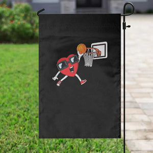 Basketball Valentines Garden Flag Cute Red Heart Playing Basketball Player Team Boys TS10 Print Your Wear