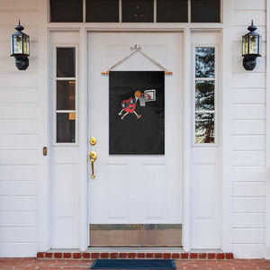 Basketball Valentines Garden Flag Cute Red Heart Playing Basketball Player Team Boys TS10 Print Your Wear