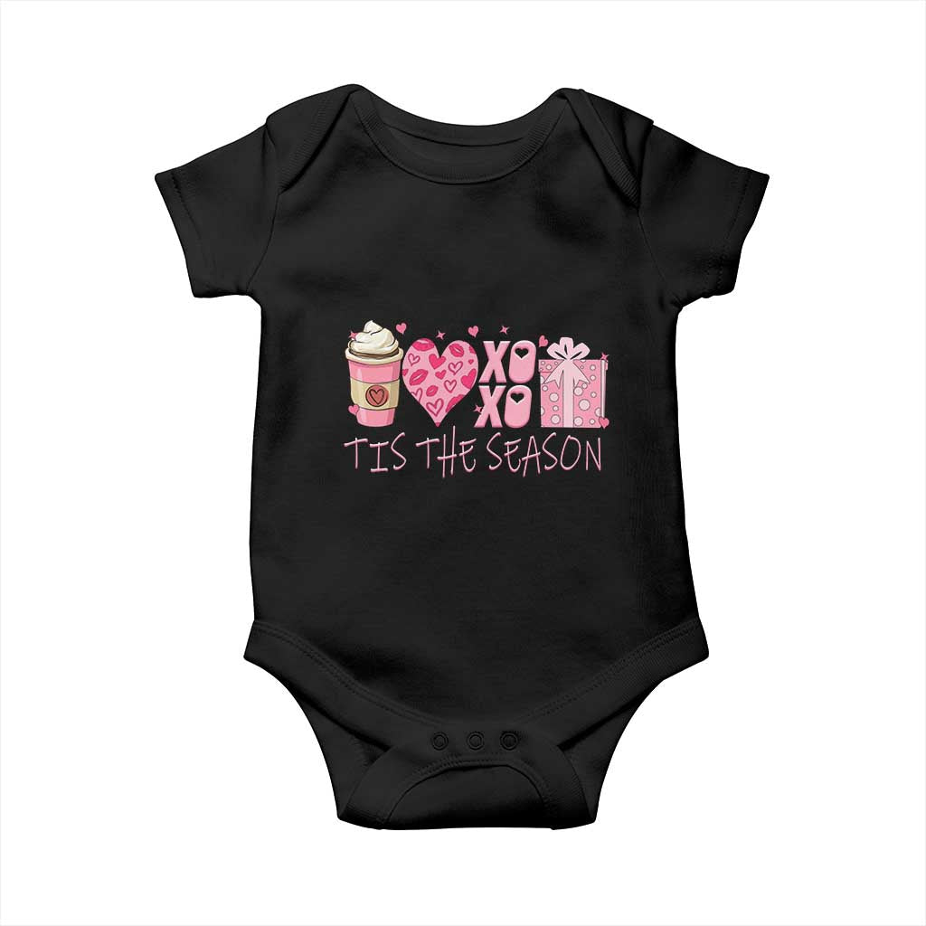 Valentine Coffee Baby Onesie Love Heart XOXO Cute Graphic Valentines Day TS10 Black Print Your Wear