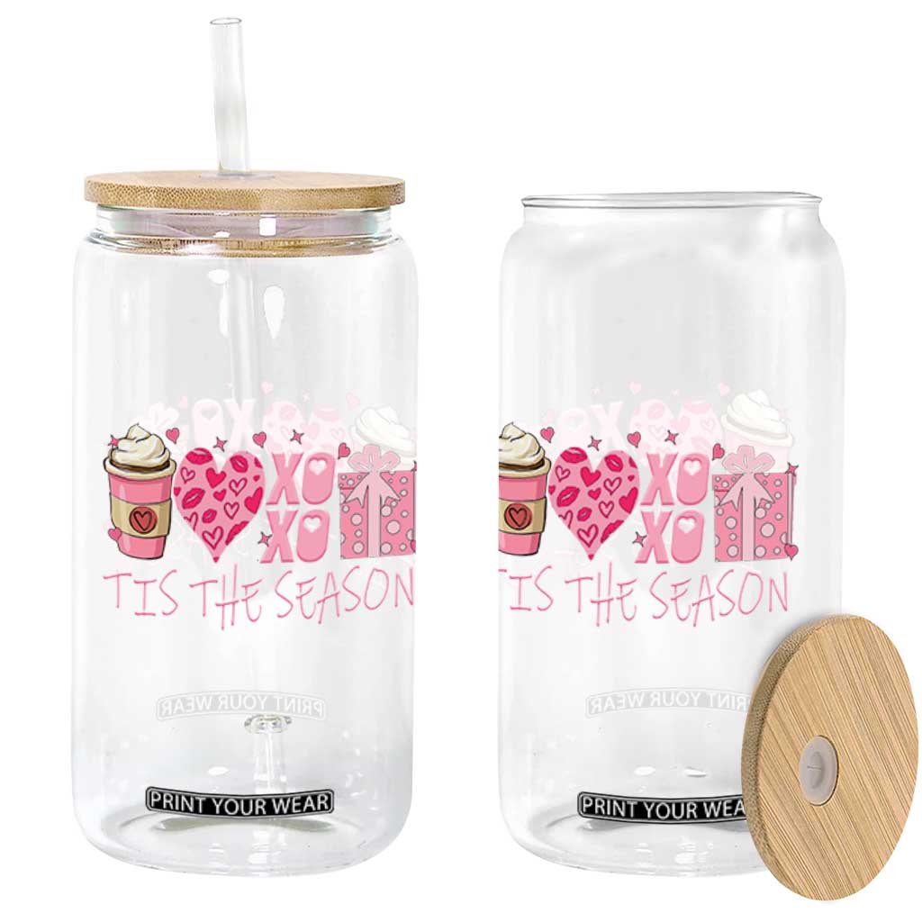 Valentine Coffee Glass Can Love Heart XOXO Cute Graphic Valentines Day TS10 Print Your Wear