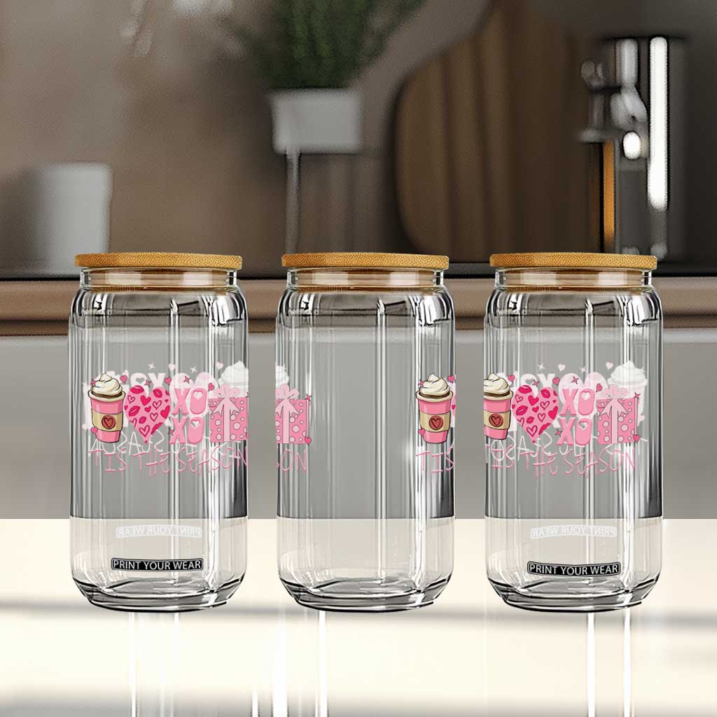 Valentine Coffee Glass Can Love Heart XOXO Cute Graphic Valentines Day TS10 Print Your Wear