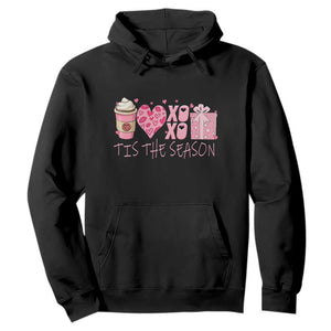 Valentine Coffee Hoodie Love Heart XOXO Cute Graphic Valentines Day TS10 Black Print Your Wear