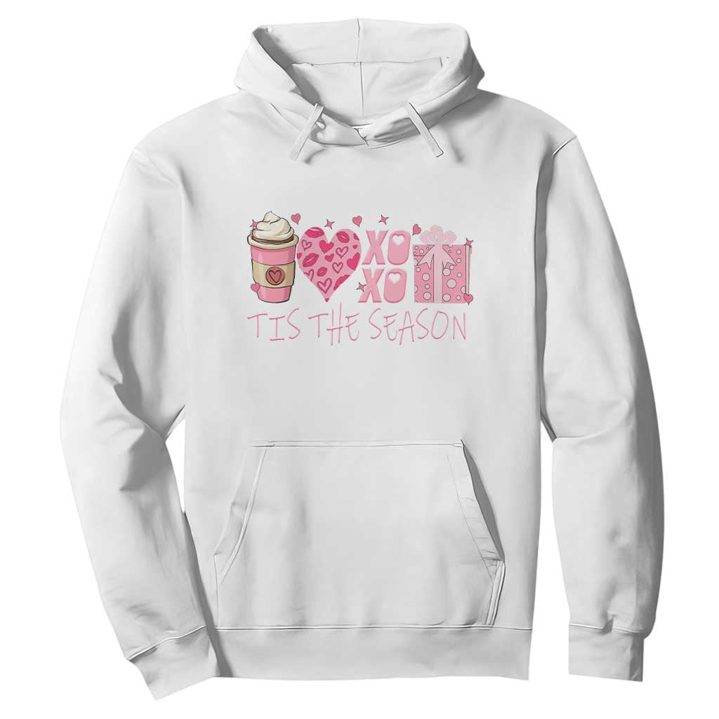 Valentine Coffee Hoodie Love Heart XOXO Cute Graphic Valentines Day TS10 White Print Your Wear