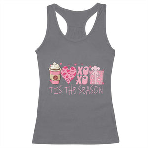 Valentine Coffee Racerback Tank Top Love Heart XOXO Cute Graphic Valentines Day TS10 Charcoal Print Your Wear