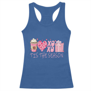 Valentine Coffee Racerback Tank Top Love Heart XOXO Cute Graphic Valentines Day TS10 Royal Blue Print Your Wear