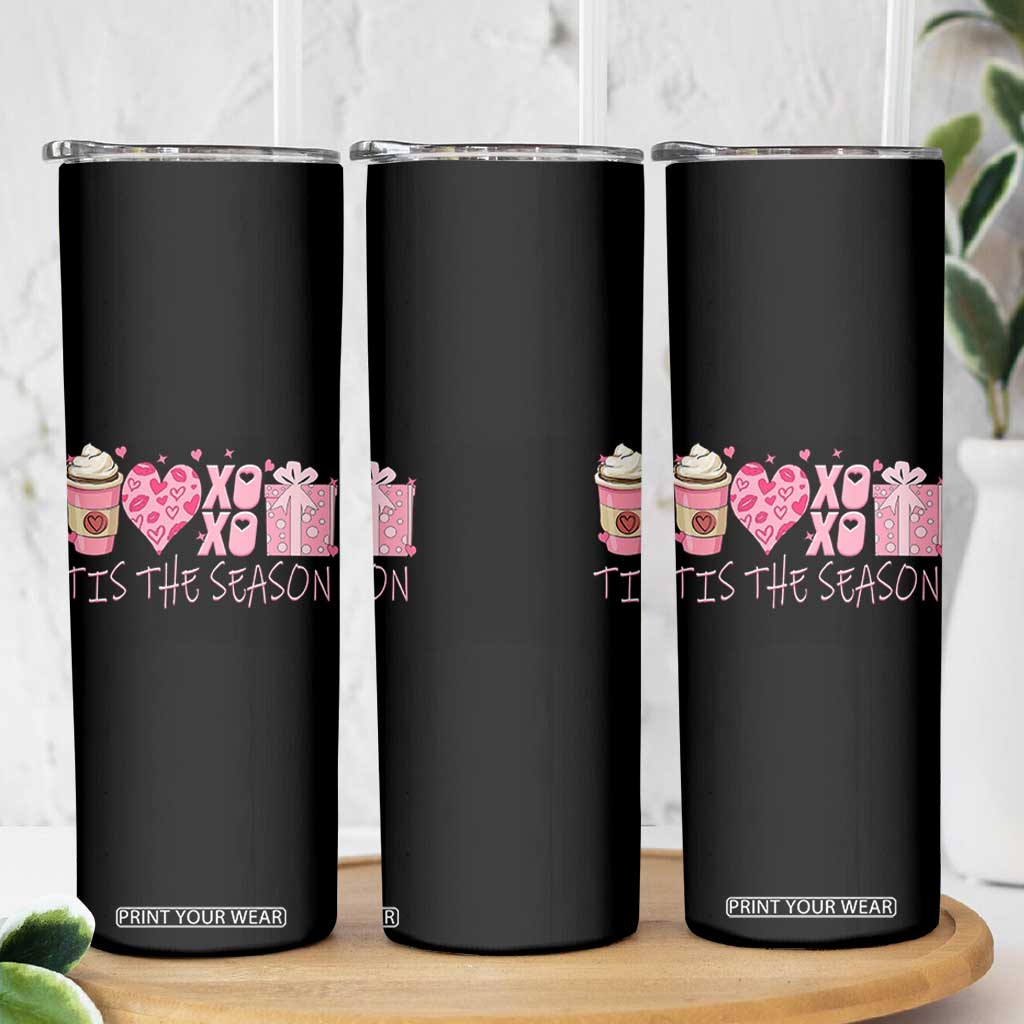 Valentine Coffee Skinny Tumbler Love Heart XOXO Cute Graphic Valentines Day TS10 Print Your Wear