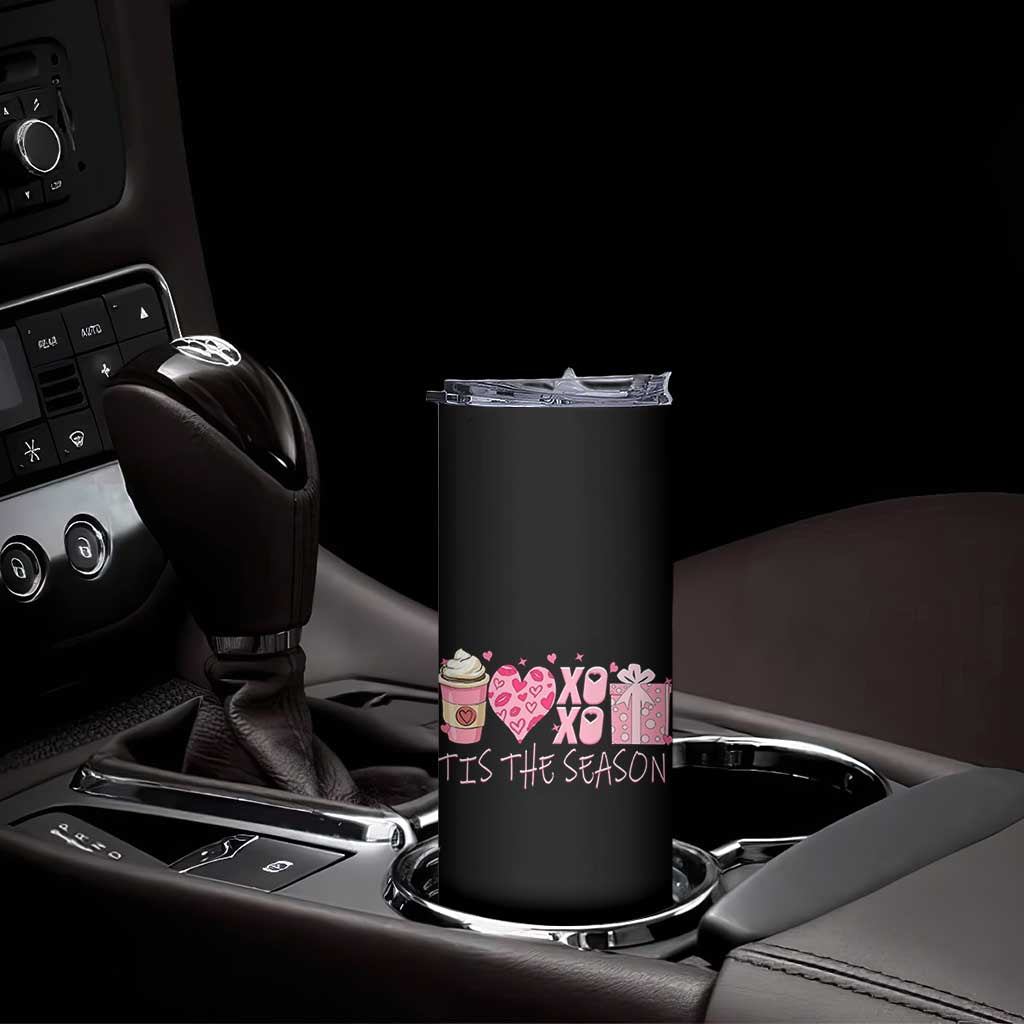 Valentine Coffee Skinny Tumbler Love Heart XOXO Cute Graphic Valentines Day TS10 Print Your Wear