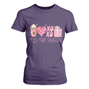 Valentine Coffee T Shirt For Women Love Heart XOXO Cute Graphic Valentines Day TS10 Purple Print Your Wear