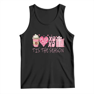 Valentine Coffee Tank Top Love Heart XOXO Cute Graphic Valentines Day TS10 Black Print Your Wear