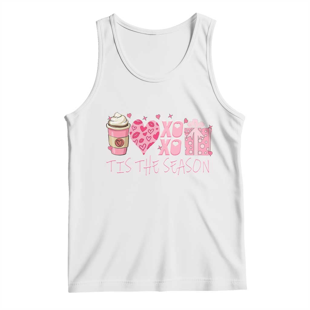 Valentine Coffee Tank Top Love Heart XOXO Cute Graphic Valentines Day TS10 White Print Your Wear