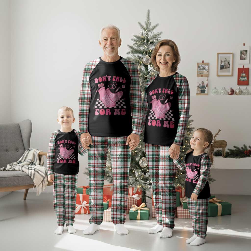 Funny Nurse Valentine Gift Plaid Pajama Set Don't Fall For Me ER RN TS10 Christmas Plaid Print Your Wear