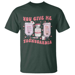 Nurse Valentine's Day T Shirt Pharmacist Critical Care ICU PICU Rn Pharmacy Tech Vday Gift TS10 Dark Forest Green Print Your Wear