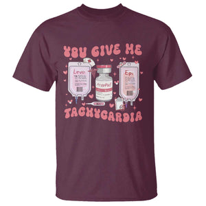 Nurse Valentine's Day T Shirt Pharmacist Critical Care ICU PICU Rn Pharmacy Tech Vday Gift TS10 Maroon Print Your Wear