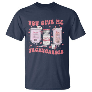 Nurse Valentine's Day T Shirt Pharmacist Critical Care ICU PICU Rn Pharmacy Tech Vday Gift TS10 Navy Print Your Wear