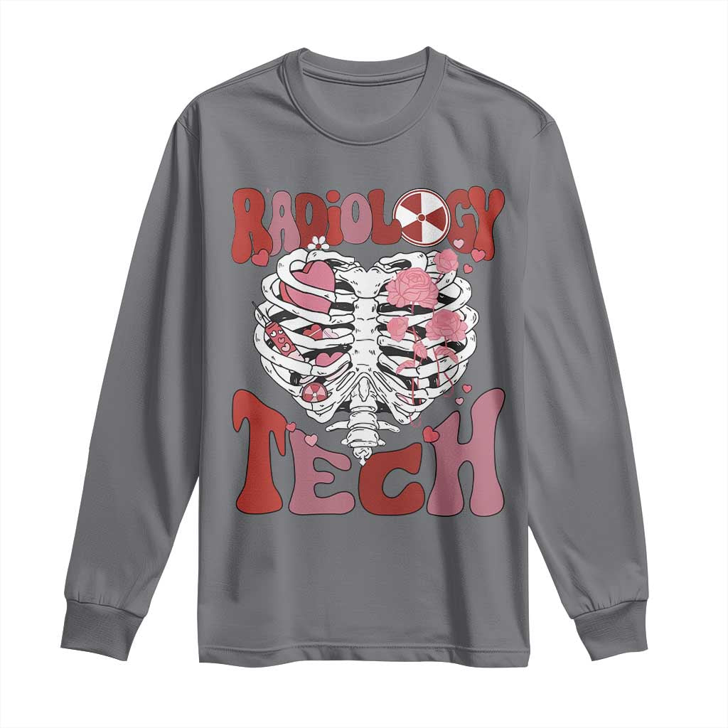 Rad Tech Nurse Valentine's Day Long Sleeve Shirt X-Ray Ultrasound MRI CT Mammography Vday Gift TS10 Charcoal Print Your Wear