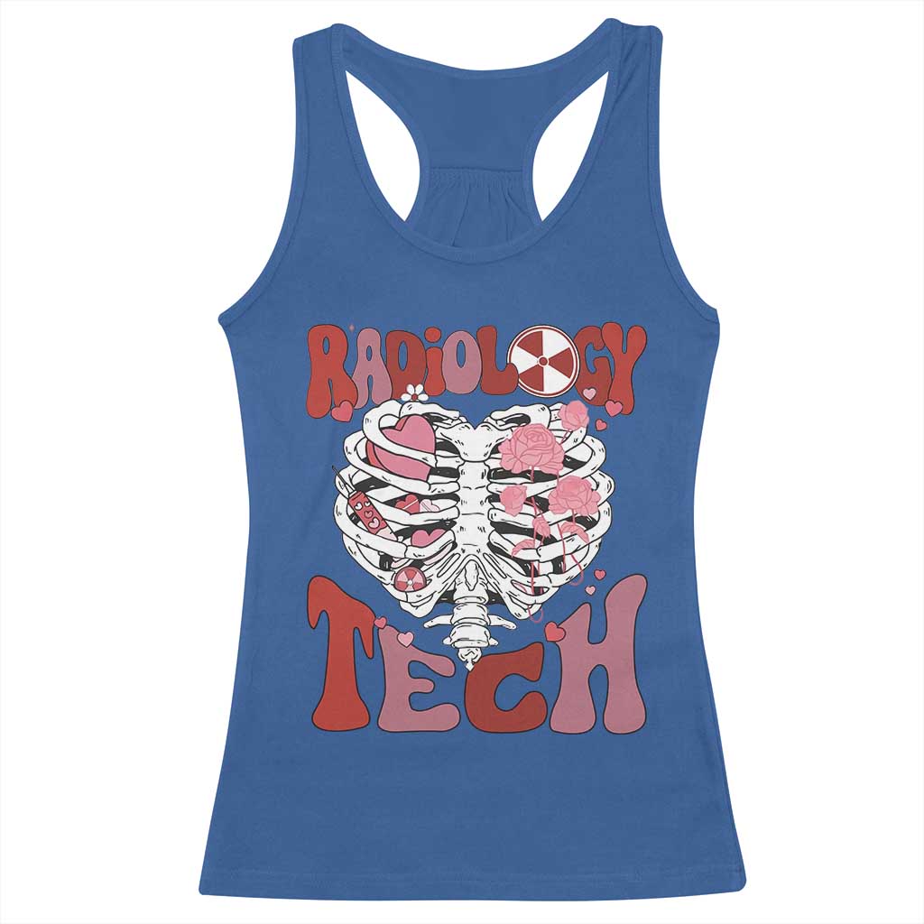 Rad Tech Nurse Valentine's Day Racerback Tank Top X-Ray Ultrasound MRI CT Mammography Vday Gift TS10 Royal Blue Print Your Wear
