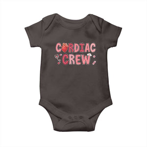 Valentine Cardiac Nurse Baby Onesie Heart Anatomy TS10 Dark Chocolate Print Your Wear