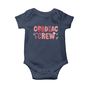 Valentine Cardiac Nurse Baby Onesie Heart Anatomy TS10 Navy Print Your Wear