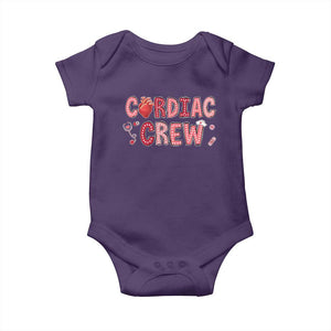 Valentine Cardiac Nurse Baby Onesie Heart Anatomy TS10 Purple Print Your Wear
