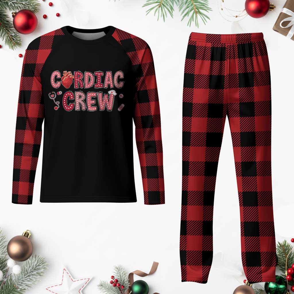 Valentine Cardiac Nurse Plaid Pajama Set Heart Anatomy TS10 Buffalo Plaid Print Your Wear