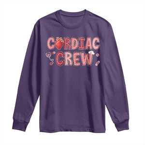 Valentine Cardiac Nurse Long Sleeve Shirt Heart Anatomy TS10 Purple Print Your Wear