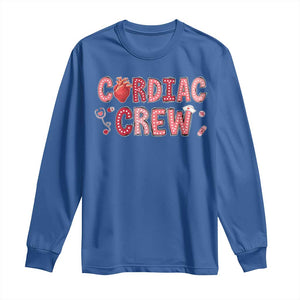 Valentine Cardiac Nurse Long Sleeve Shirt Heart Anatomy TS10 Royal Blue Print Your Wear