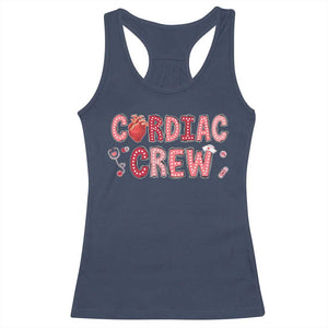 Valentine Cardiac Nurse Racerback Tank Top Heart Anatomy TS10 Navy Print Your Wear