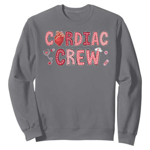Valentine Cardiac Nurse Sweatshirt Heart Anatomy TS10 Charcoal Print Your Wear