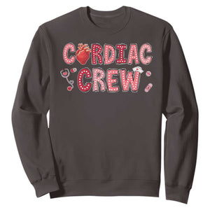 Valentine Cardiac Nurse Sweatshirt Heart Anatomy TS10 Dark Chocolate Print Your Wear