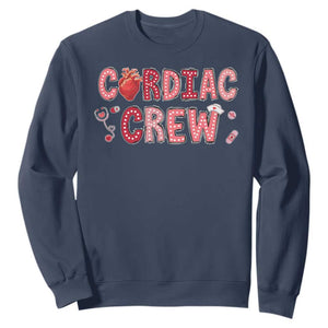 Valentine Cardiac Nurse Sweatshirt Heart Anatomy TS10 Navy Print Your Wear