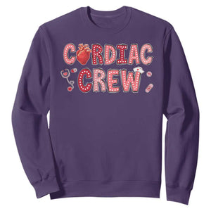 Valentine Cardiac Nurse Sweatshirt Heart Anatomy TS10 Purple Print Your Wear