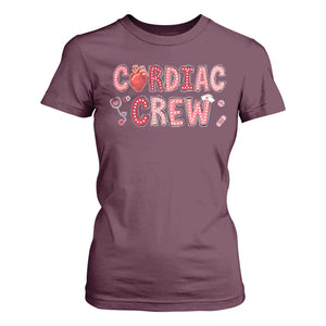 Valentine Cardiac Nurse T Shirt For Women Heart Anatomy TS10 Maroon Print Your Wear