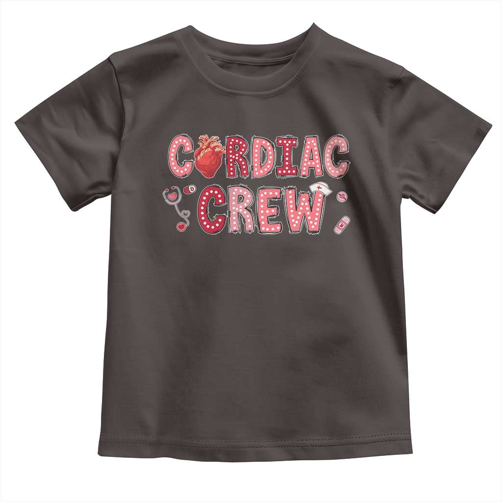 Valentine Cardiac Nurse Toddler T Shirt Heart Anatomy TS10 Dark Chocolate Print Your Wear