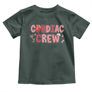 Valentine Cardiac Nurse Toddler T Shirt Heart Anatomy TS10 Dark Forest Green Print Your Wear
