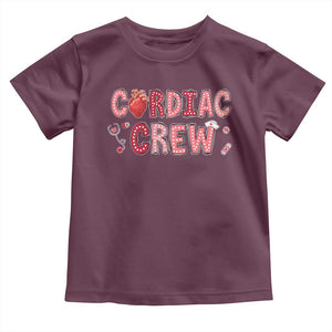 Valentine Cardiac Nurse Toddler T Shirt Heart Anatomy TS10 Maroon Print Your Wear