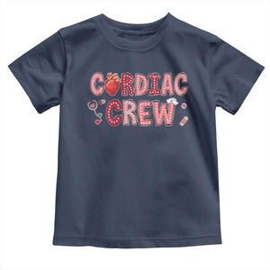 Valentine Cardiac Nurse Toddler T Shirt Heart Anatomy TS10 Navy Print Your Wear
