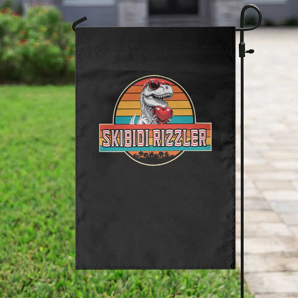 Vintage Valentines Dinosaur Garden Flag Funny Dino Meme Skibidi Rizzler TS10 Print Your Wear