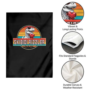 Vintage Valentines Dinosaur Garden Flag Funny Dino Meme Skibidi Rizzler TS10 Print Your Wear
