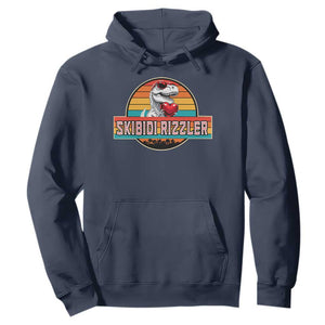 Vintage Valentines Dinosaur Hoodie Funny Dino Meme Skibidi Rizzler TS10 Navy Print Your Wear