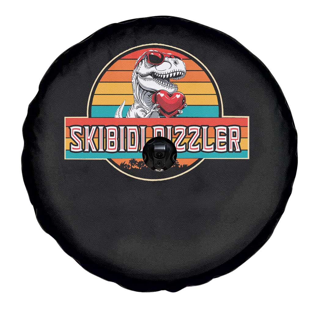 Vintage Valentines Dinosaur Spare Tire Cover Funny Dino Meme Skibidi Rizzler TS10 Print Your Wear