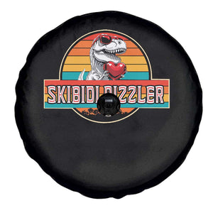 Vintage Valentines Dinosaur Spare Tire Cover Funny Dino Meme Skibidi Rizzler TS10 Print Your Wear