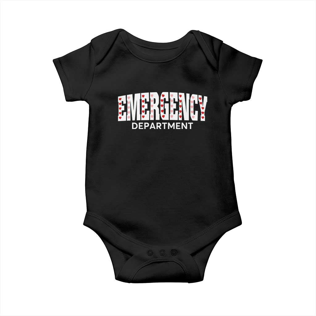 Emergency Department Baby Onesie Cute ER Nurse Gift TS10 Black Print Your Wear