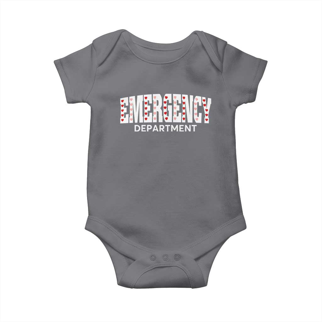 Emergency Department Baby Onesie Cute ER Nurse Gift TS10 Charcoal Print Your Wear