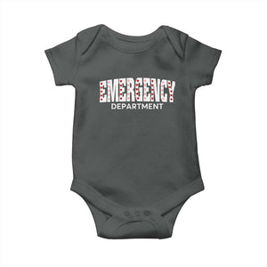 Emergency Department Baby Onesie Cute ER Nurse Gift TS10 Dark Heather Print Your Wear