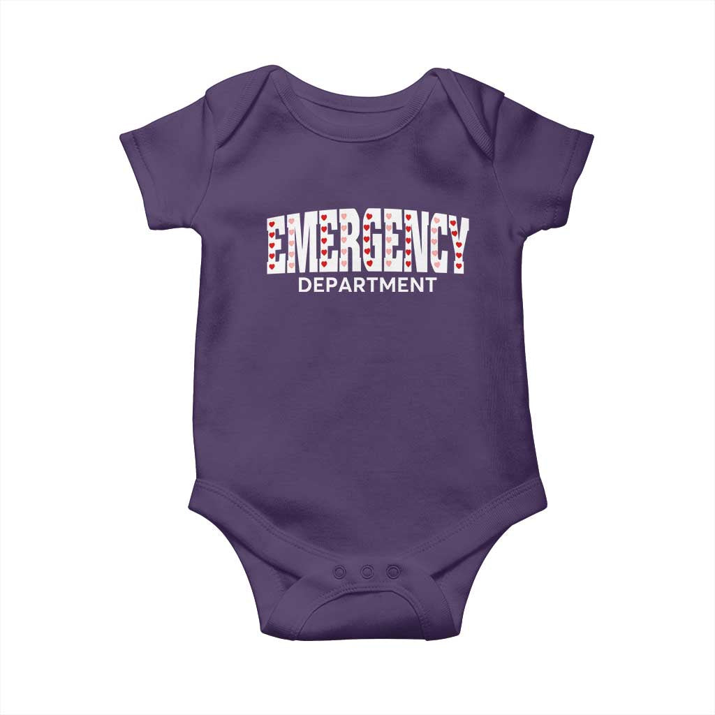 Emergency Department Baby Onesie Cute ER Nurse Gift TS10 Purple Print Your Wear