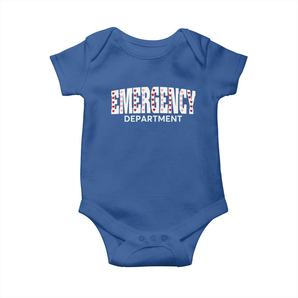 Emergency Department Baby Onesie Cute ER Nurse Gift TS10 Royal Blue Print Your Wear