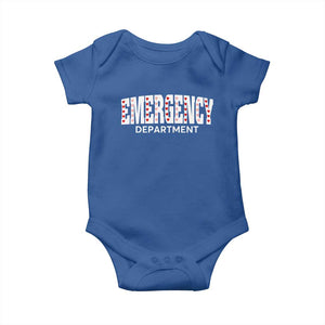 Emergency Department Baby Onesie Cute ER Nurse Gift TS10 Royal Blue Print Your Wear